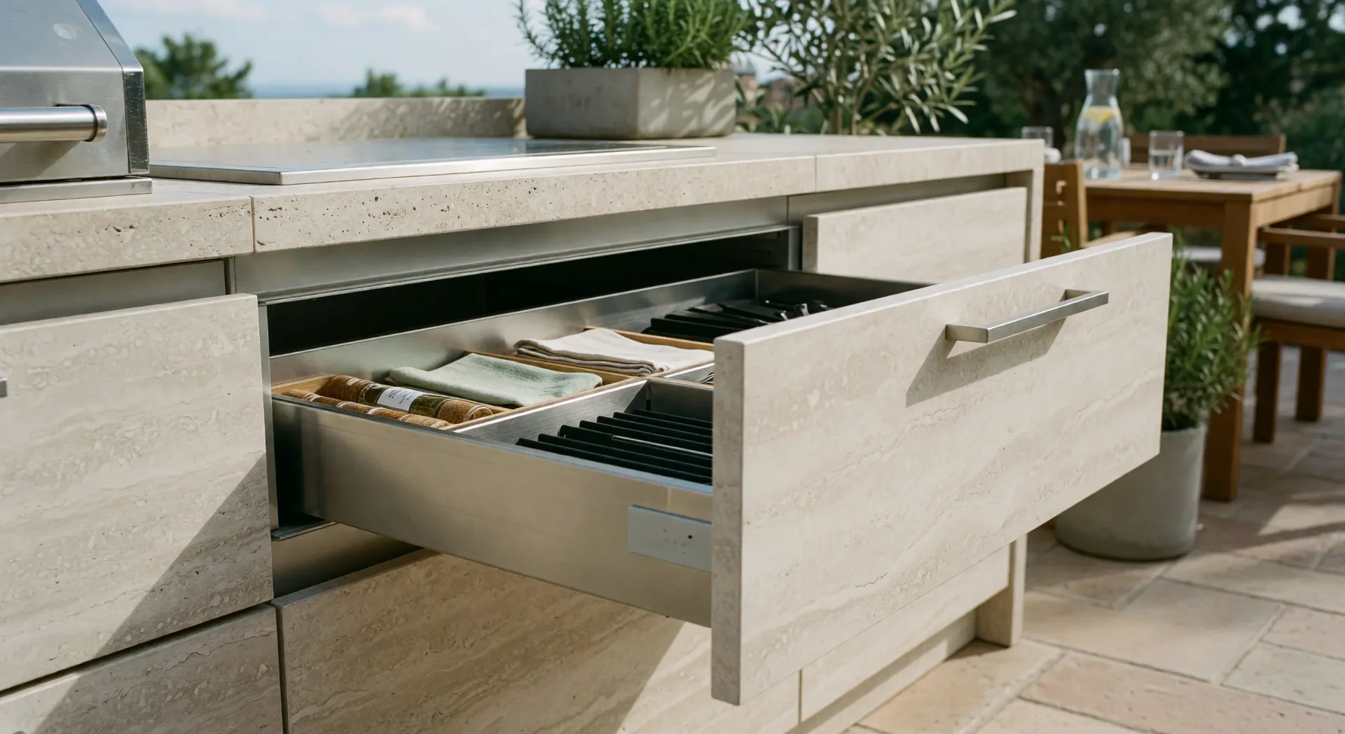 Ampliable — cocina de exterior de Modulares en Madrid