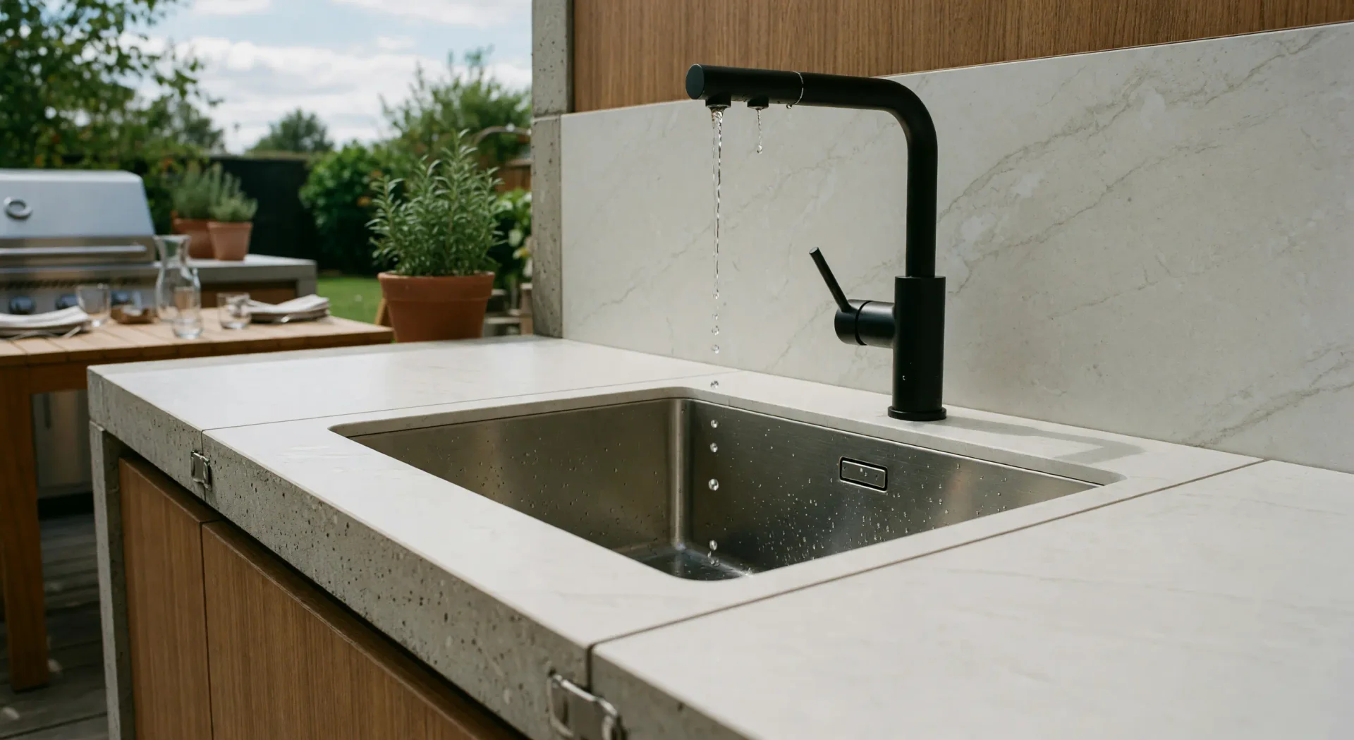 AISI 304 y 316 — cocina de exterior de Acero inoxidable en Madrid